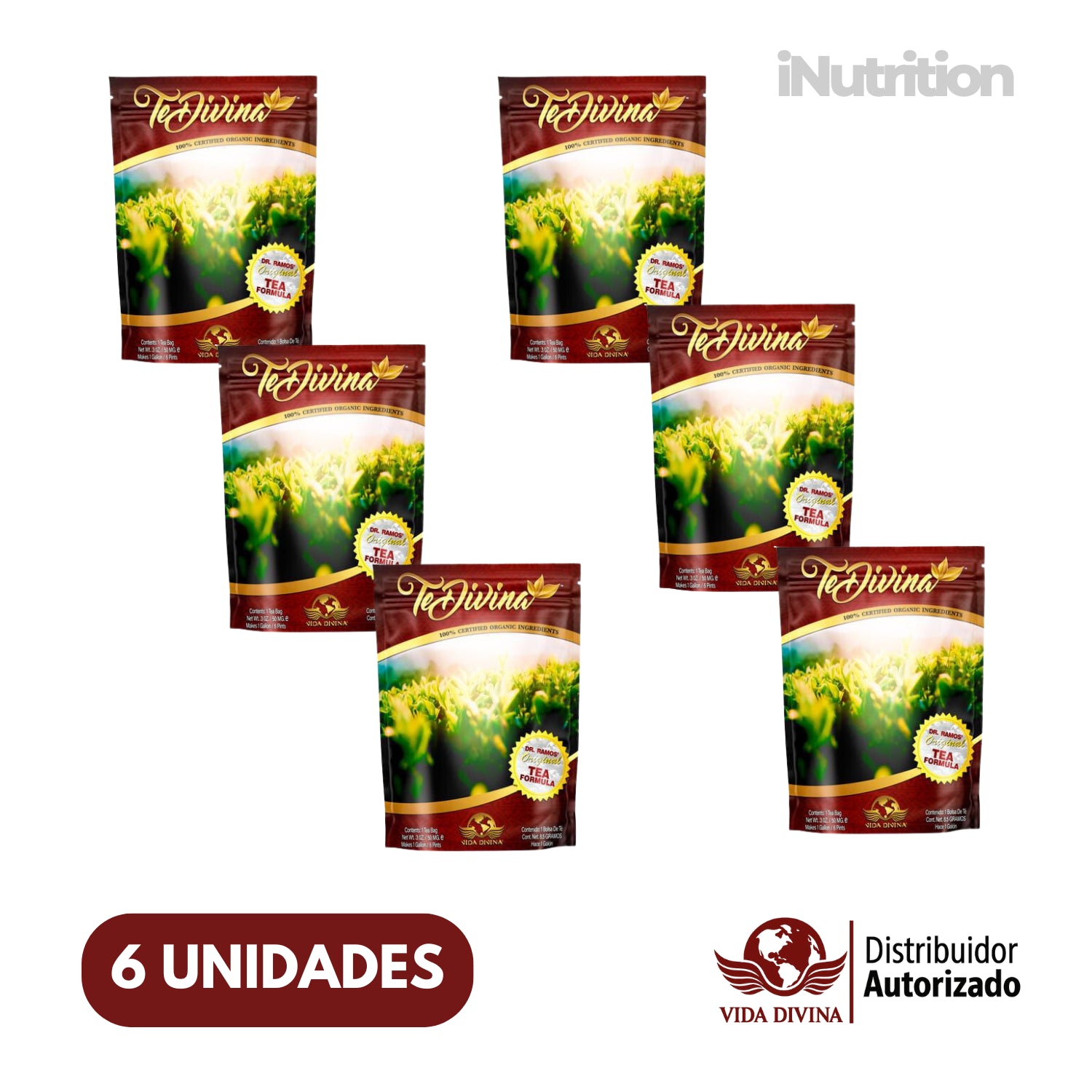 OFERTA: Tratamiento Intensivo 6 Semanas (Pagas 4 sobres de TE DIVINA  y Llevas 6 Sobres)